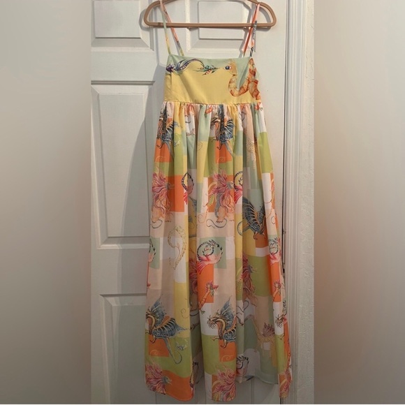 The Khaleesi MIDI Patchwork Sundress In Multi Print - Picture 12 of 15